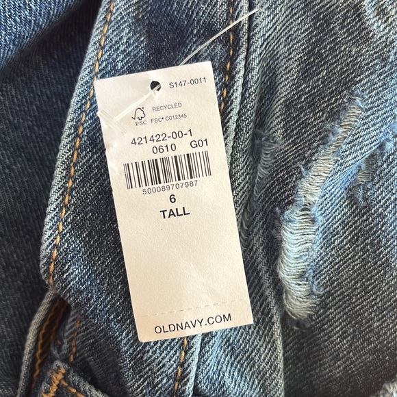 Old navy high rise slouchy taper jeans - Picture 5 of 5
